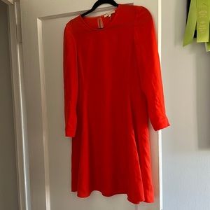 Maje A-line dress - size 1 - tomato red